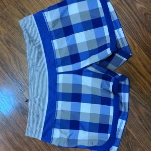 Lululemon Purple Plaid Groovy Run Short